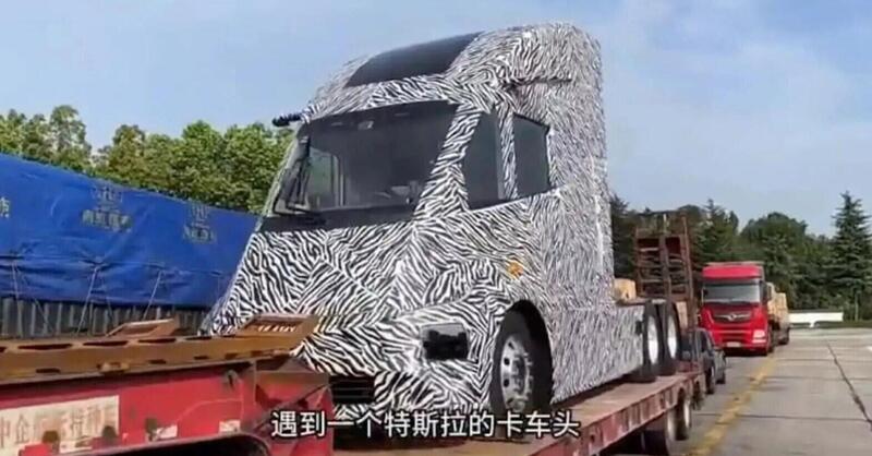 Dalla Cina spunta il clone del Tesla Semi [Foto Spia]