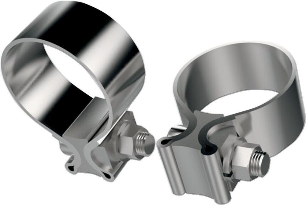 Coppia Fascette acciaio inox da 1 7/8" (48 mm) rif Khrome Werks