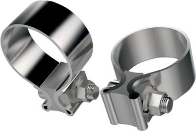 Coppia Fascette acciaio inox da 1 7/8" (48 mm) rif Khrome Werks