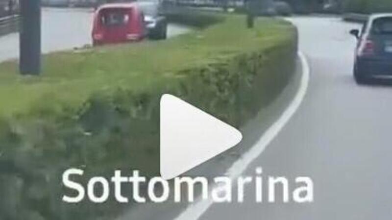 Microauto contromano, paura a Sottomarina [VIDEO]