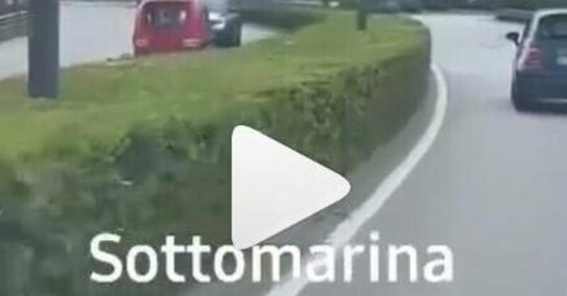 Microauto contromano, paura a Sottomarina [VIDEO]