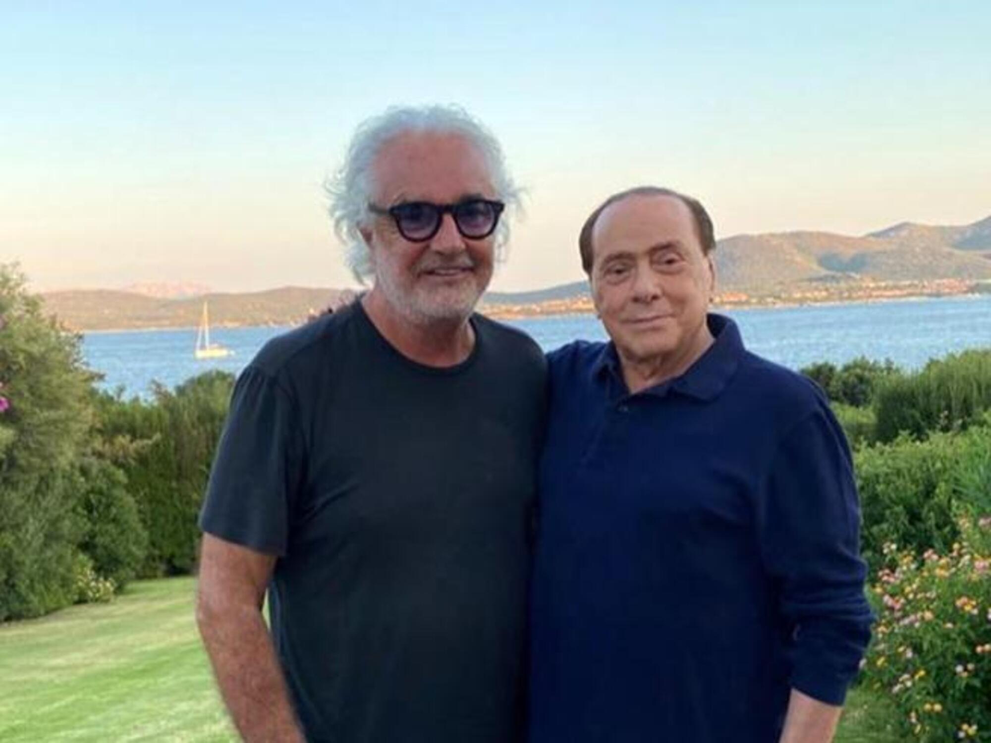 Flavio Briatore e Silvio Berlusconi