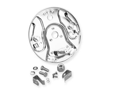 Piastra supporto cromata per freno posteriore Per 