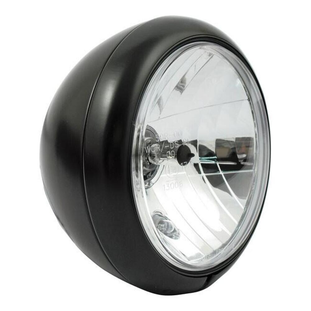 Faro anteriore 7'' Gladiator nero omologato Motorc 