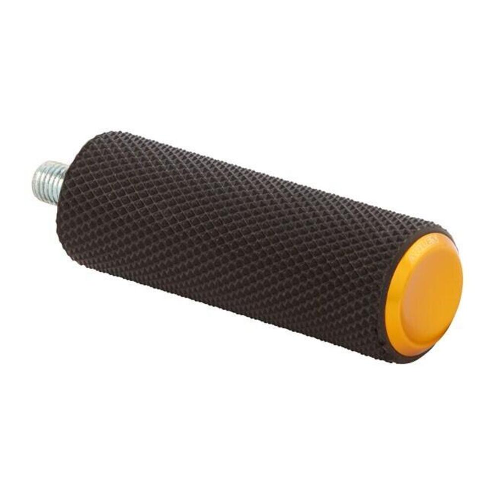 Pedalino cambio Fusion Knurled gomma nera, oro Arlen Ness