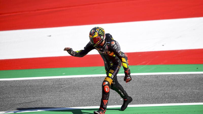 MotoGP 2023. GP Austria. Le versioni di Marco Bezzecchi e Luca Marini, caduti nei contatti innescati da Jorge Martin