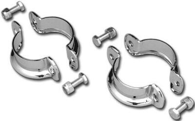Fascette scarico cromate per Touring 86-94 Custom 
