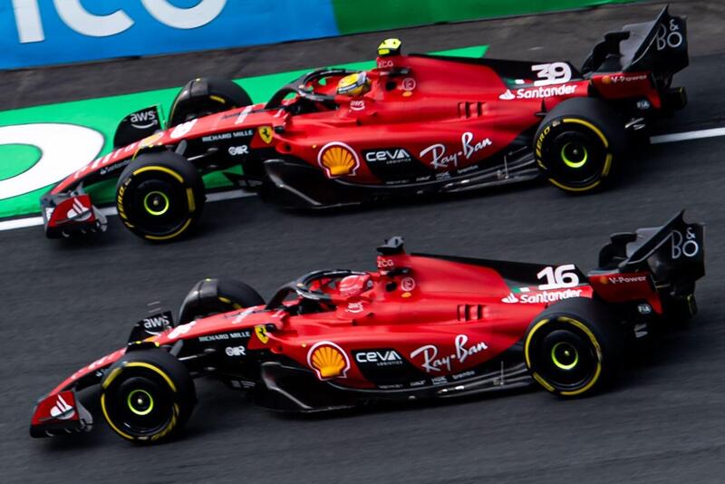 Charles Leclerc e Robert Shwartzman in pista nelle FP1 di Zandvoort