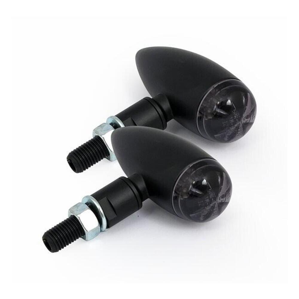 frecce a led Micro Bullet nere lente fumè omologat 