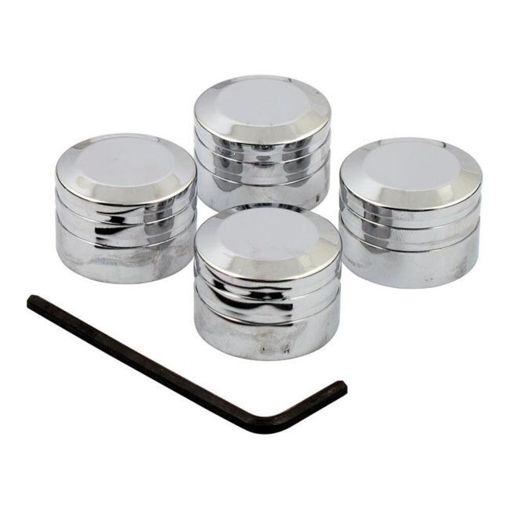 Coperchi cromati in alluminio CNC per bulloni test 