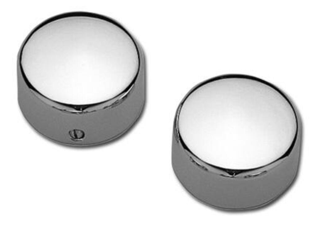 Copri bulloni perno forcellone cromati per Softail 