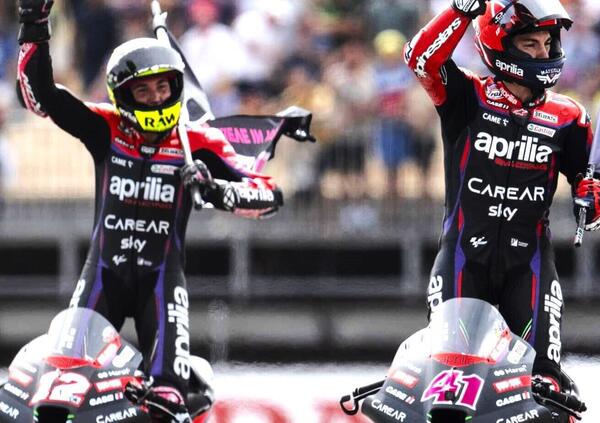 L&rsquo;Aprilia a Barcellona prende il posto della Ducati, Aleix Espargar&oacute; e Maverick Vinales godono: &ldquo;Siamo un team incredibile&rdquo;