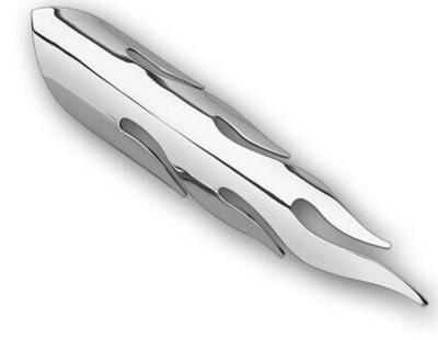 Paracalore a fiamma cromato SINGOLO Custom Chrome 