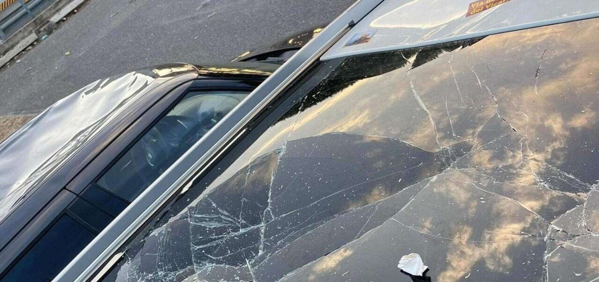 auto danneggiata Ciampino