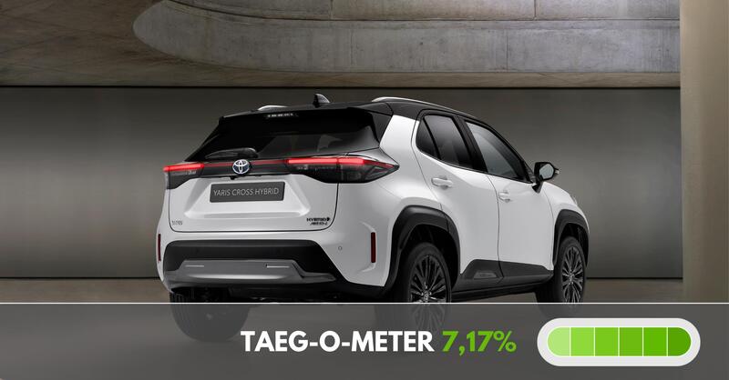 Toyota Yaris Cross a 179 euro al mese con WeHybrid 