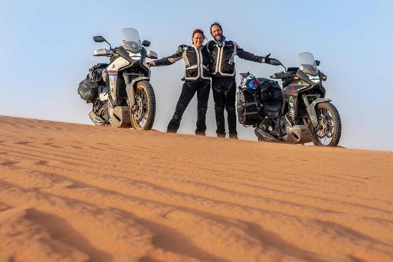 &ldquo;The Road of Hope&rdquo; in sella alle Honda XL750 Transalp Francesca e Maurizio sono partiti da Imperia per arrivare da Padre Floriano, in Madagascar