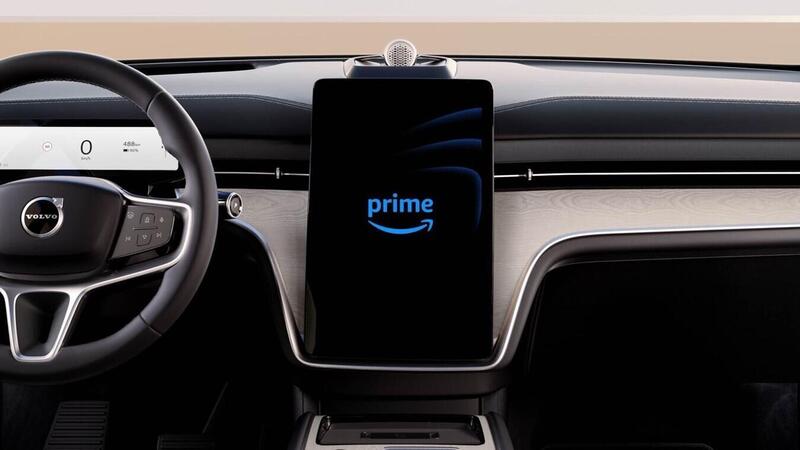 Sulle Volvo arriva Prime Video (quando l&#039;auto &egrave; ferma)