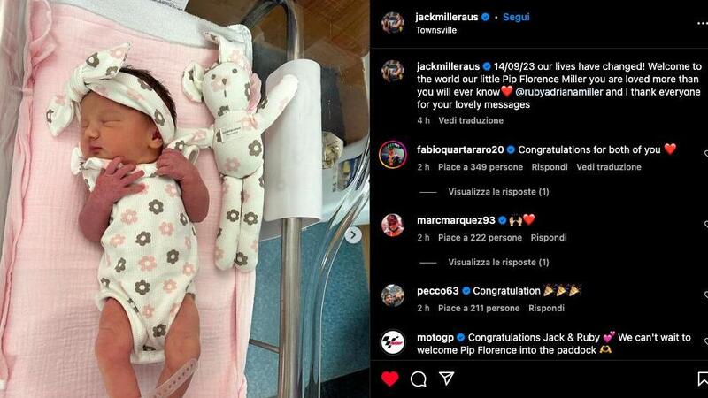 MotoGP 2023. Jack Miller &egrave; diventato pap&agrave;!