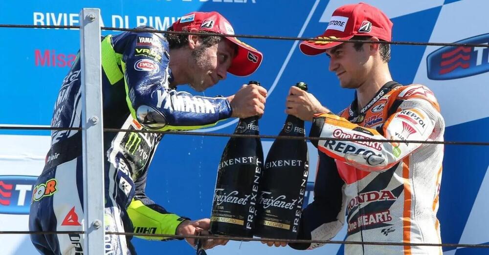 Niente MotoGP questo weekend? Beccatevi Valentino Rossi e Dani Pedrosa in gara a Valencia