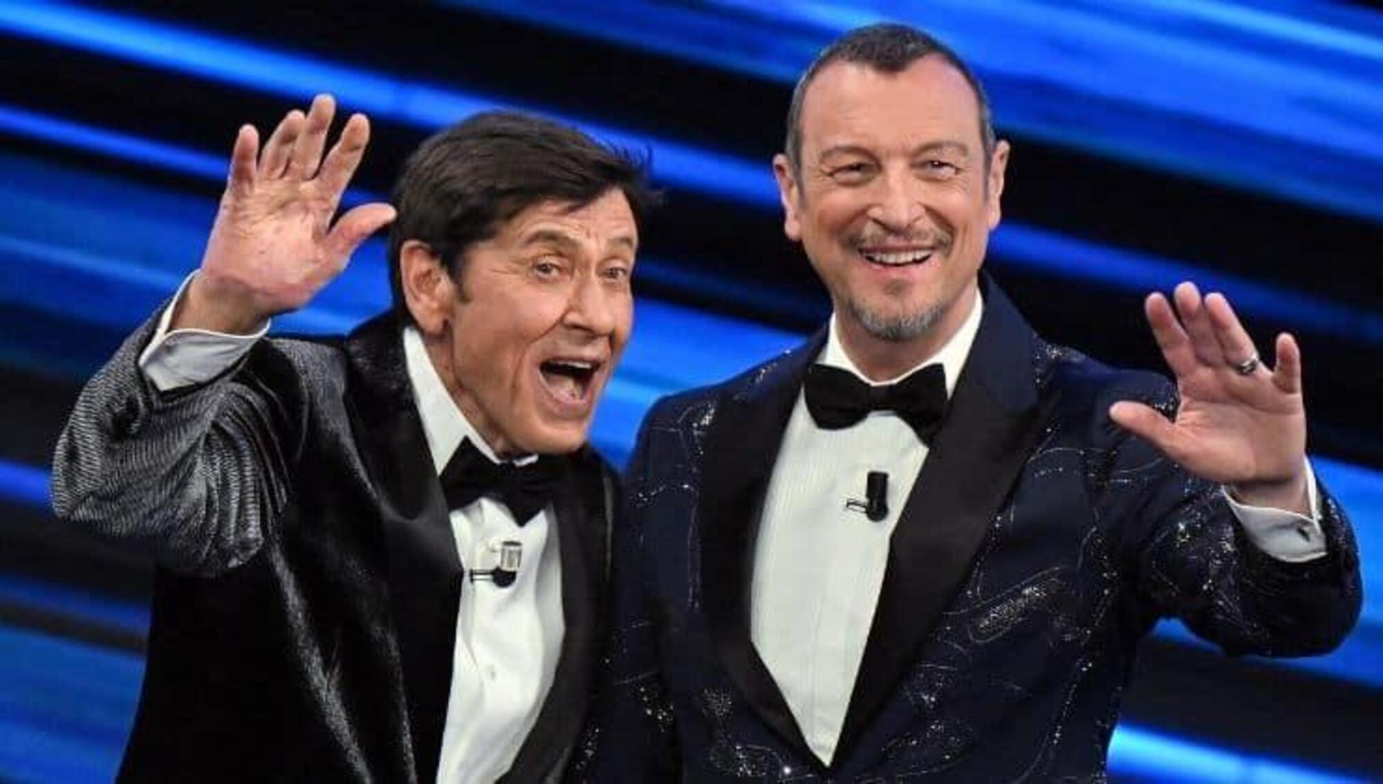 Amadeus e Gianni Morandi a Sanremo 2023