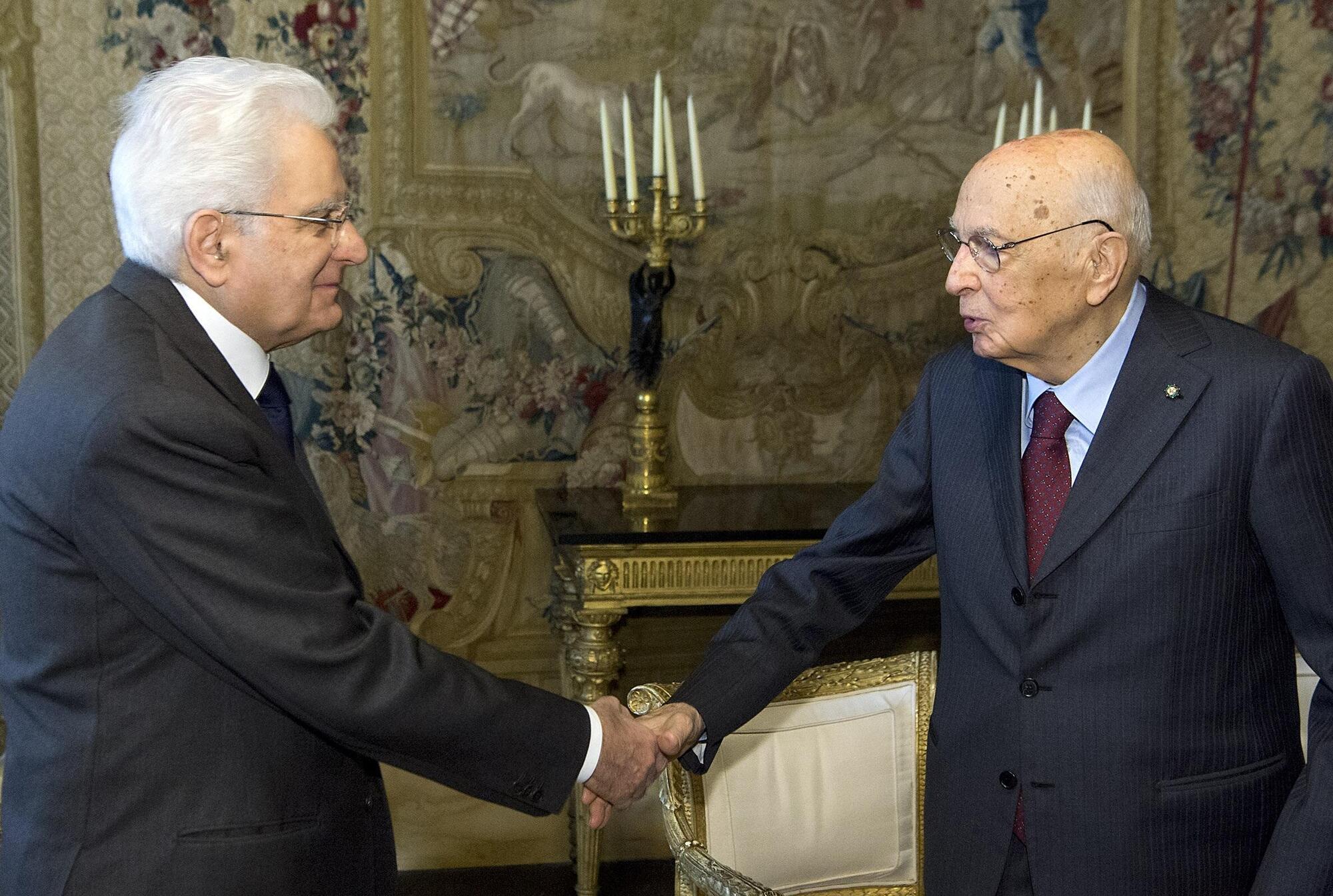 Giorgio Napolitano e Sergio Mattarella