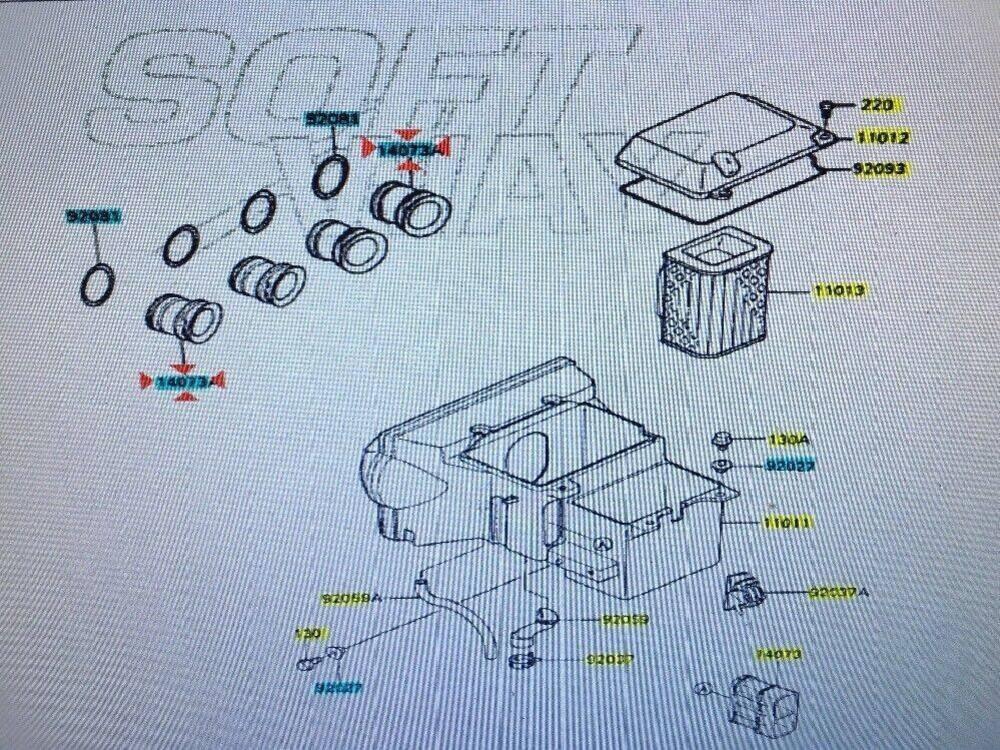 Condotto Aspirazione Kawasaki Gpx Gpz Zr7 XL (2)