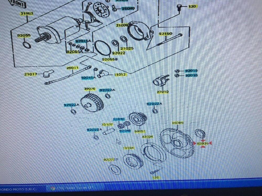 Kit Per Motorino Avviamento Kawasaki Klr600 91/94 (2)