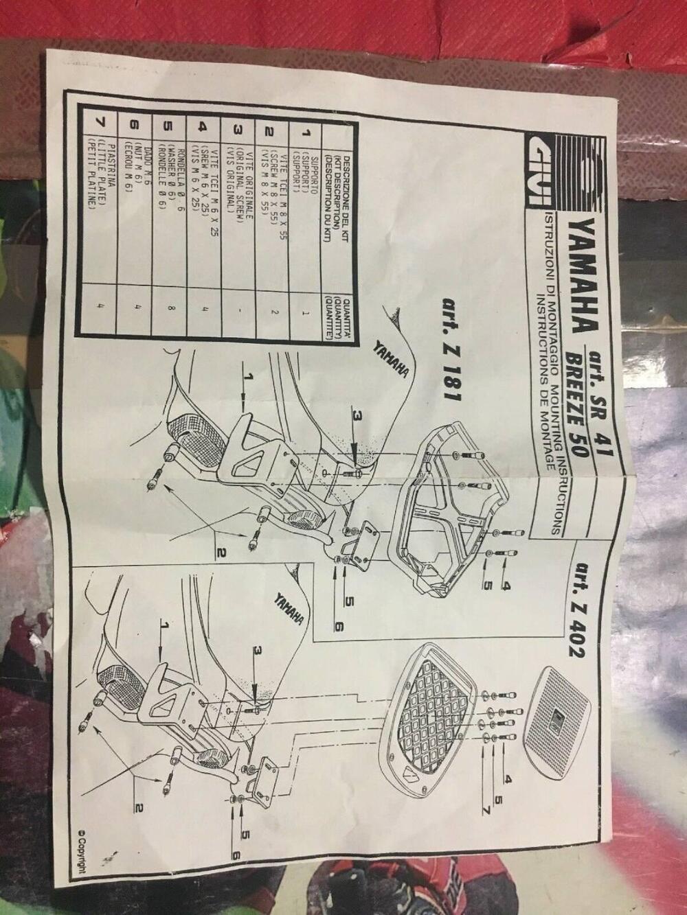 Staffe Givi Sr41 Yamaha Breeze 50 (4)