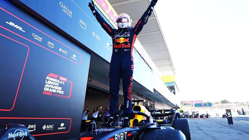 F1. GP Giappone: Red Bull campione del mondo, Verstappen: &quot;Che anno incredibile&quot;