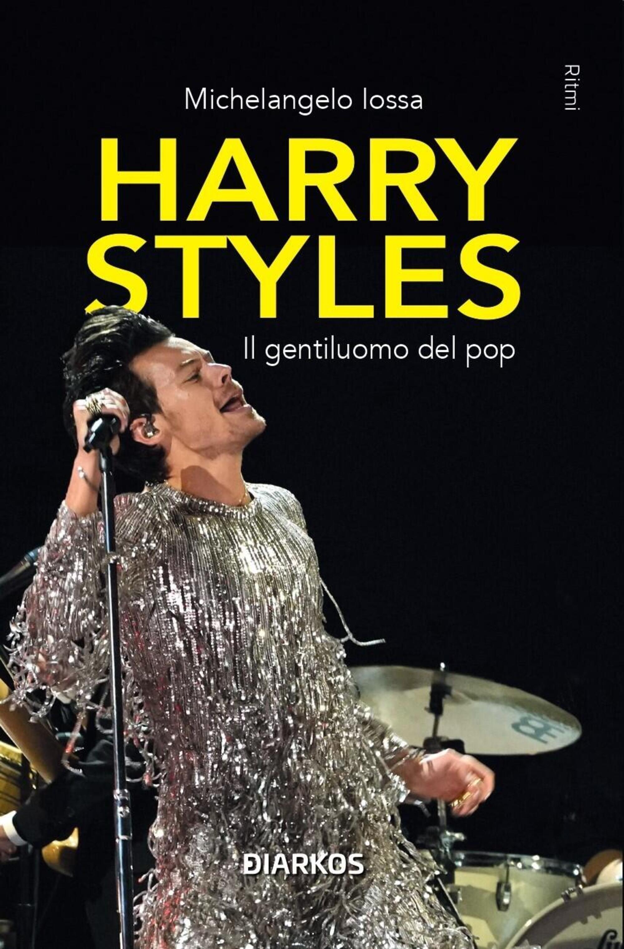 La copertina del libro &quot;Harry Styles - Il gentiluomo del pop&quot; edito da Diarkos