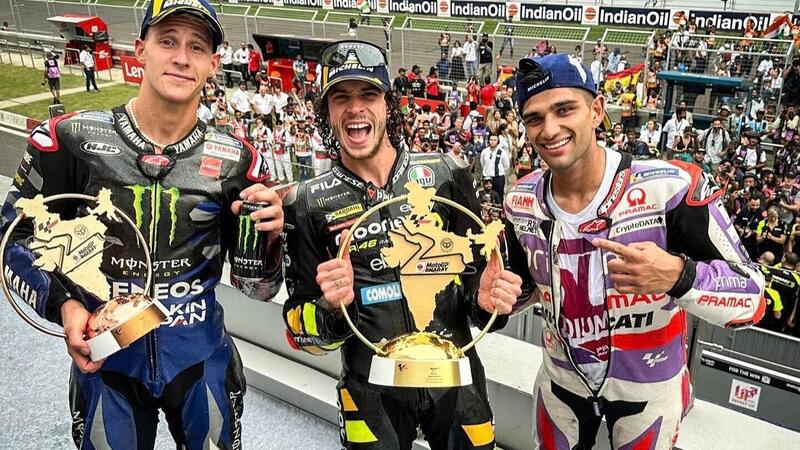 MotoGP 2023. GP dell&#039;India. Marco Bezzecchi imbattibile, Jorge Martin con i denti, Pecco Bagnaia che errore