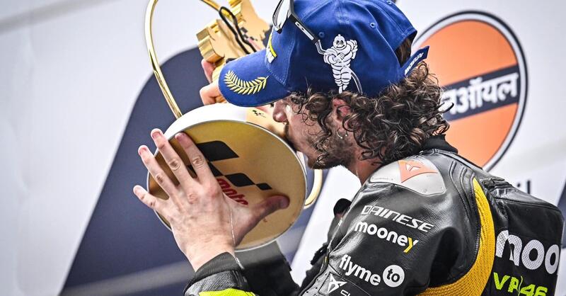 MotoGP 2023. GP dell&#039;India. Marco Bezzecchi, vittoria da dominatore e dedica all&#039;amico che non c&#039;&egrave; pi&ugrave;: &quot;Ciao Pippo, eri speciale&quot;