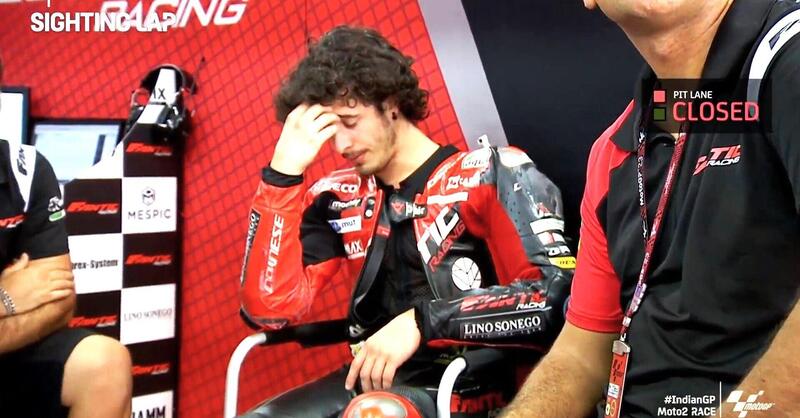 MotoGP 2023. GP dell&#039;India. Sfortuna per Celestino Vietti: osso pubico (bacino) fratturato nell&#039;incidente al via