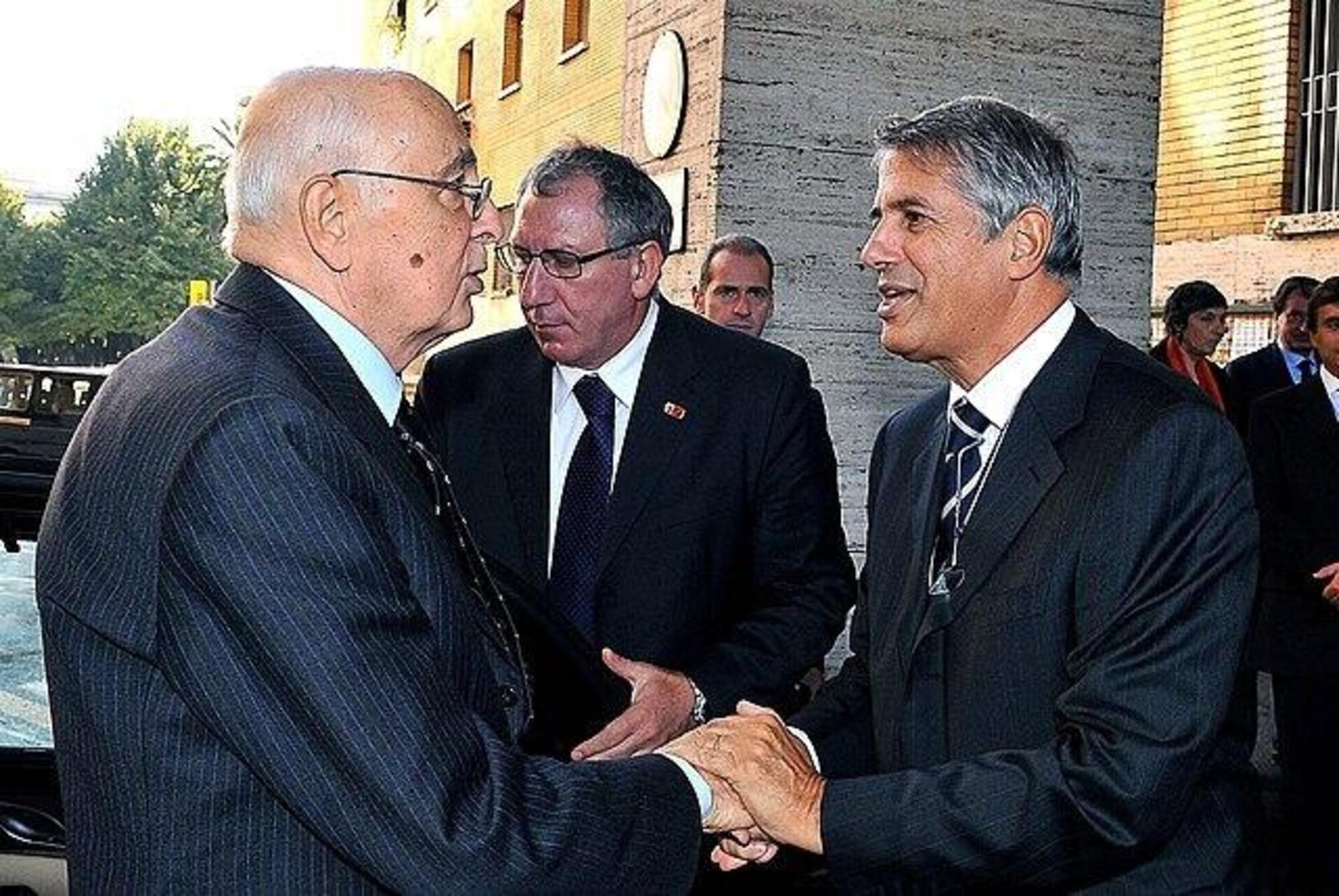 Luigi Frati e Giorgio Napolitano