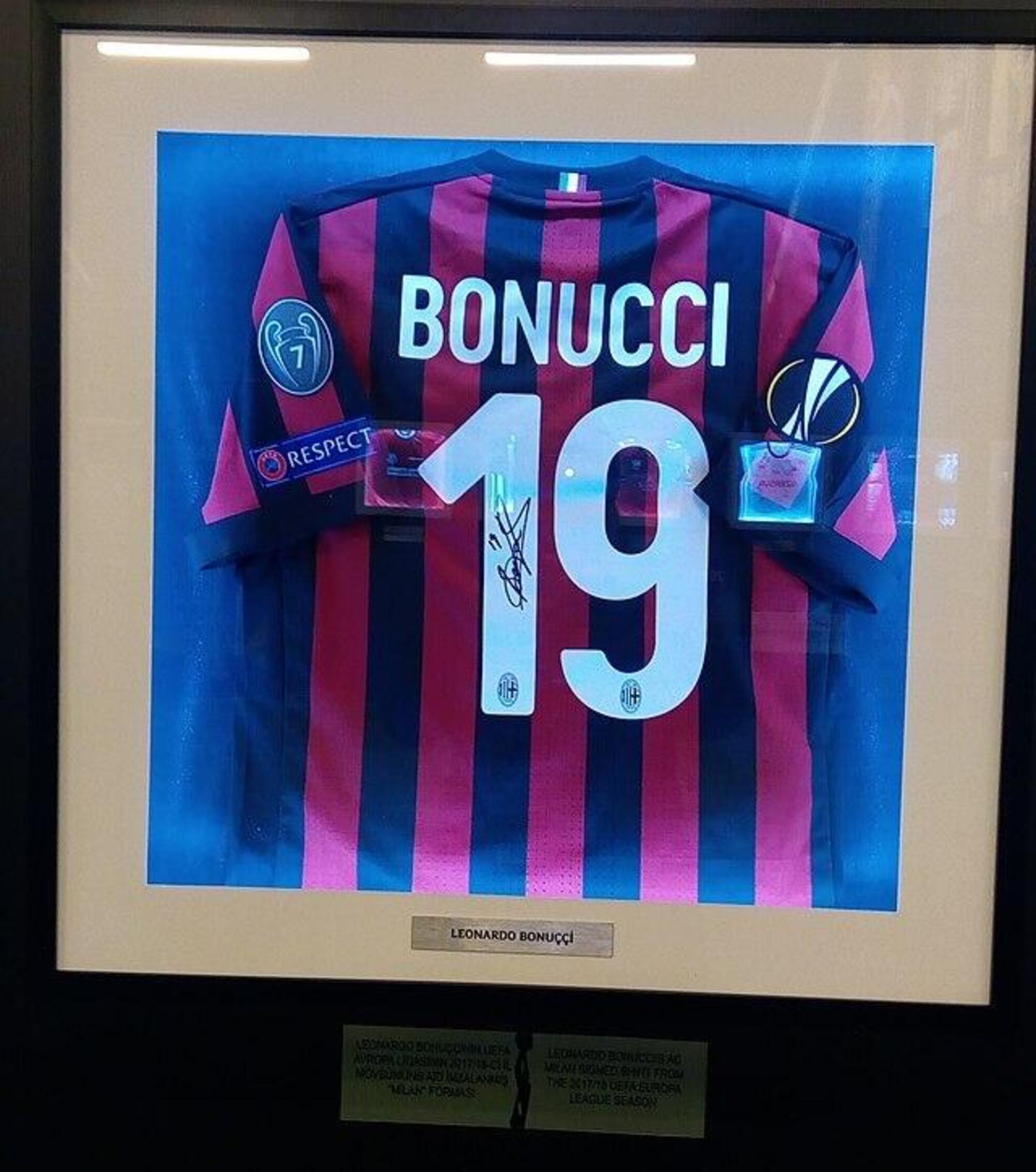 La maglia di Bonucci al Milan