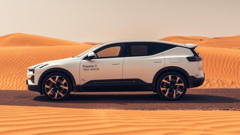 Polestar 3, i test nel deserto con 50&deg;C sono terminati 