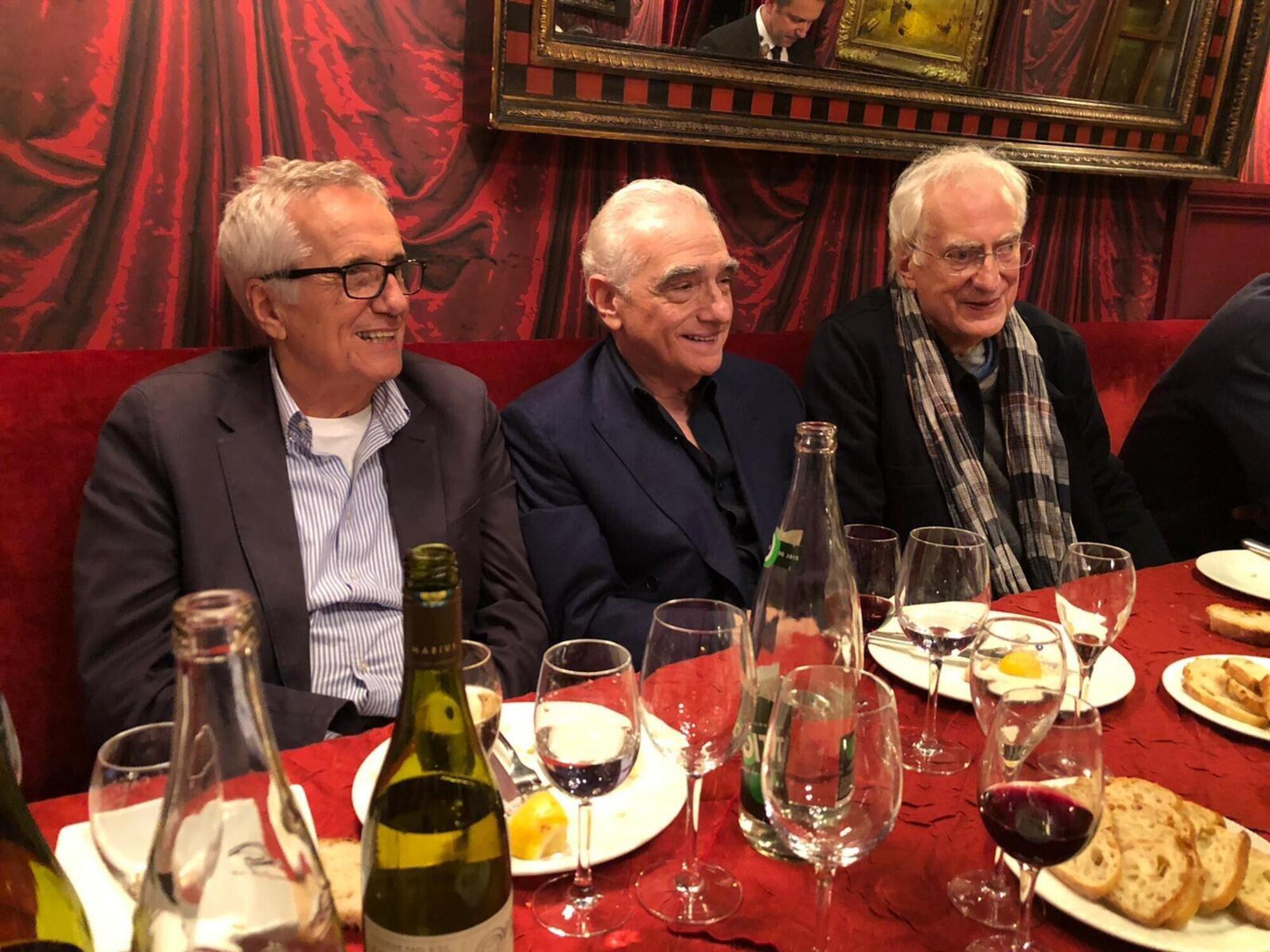 Marco Bellocchio, Martin Scorsese e Bertrand Tavernier assieme allegramente