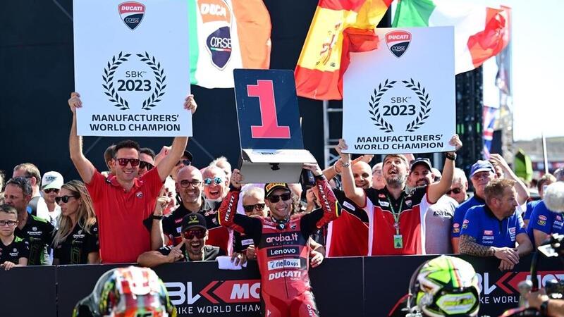 SBK 2023. GP del Portogallo. Alvaro Bautista vince Gara1 a Portimao. A Ducati il titolo Costruttori