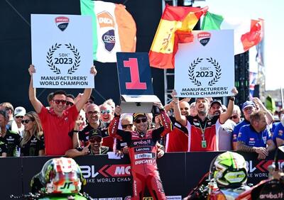 SBK 2023. GP del Portogallo. Alvaro Bautista vince Gara1 a Portimao. A Ducati il titolo Costruttori