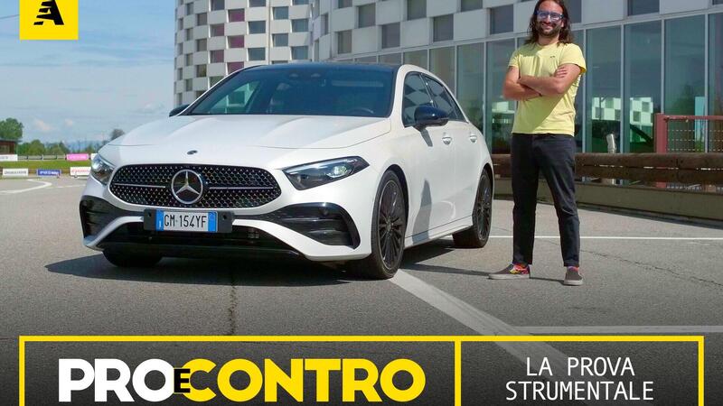 Mercedes Classe A restyling 2023: Pro e Contro. Ecco la nostra prova strumentale e tutti i numeri della pagella [VIDEO]