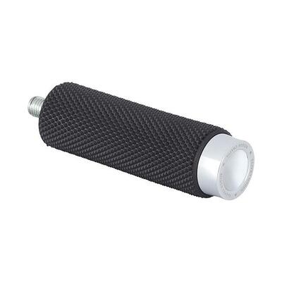 Pedalino cambio Rough Crafts gomma nera, cromato