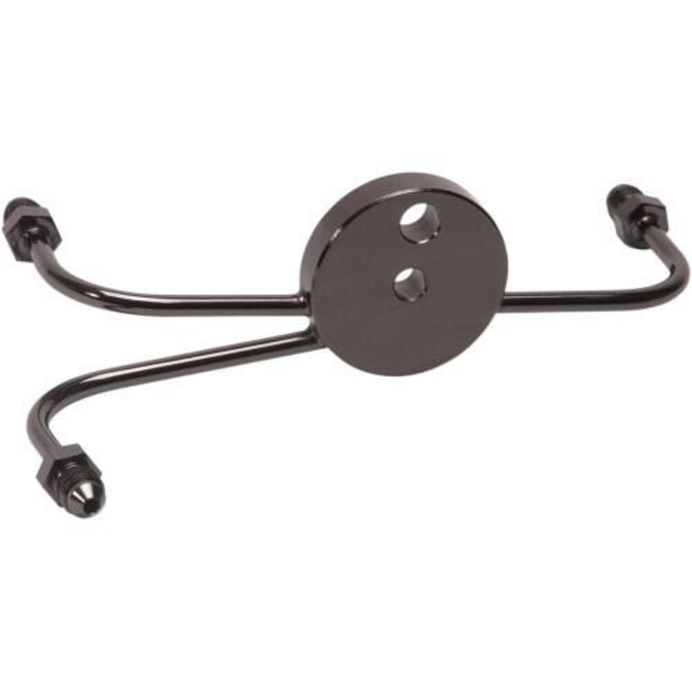 Sdoppiatore nero con attacchi AN-3 per piastre str 