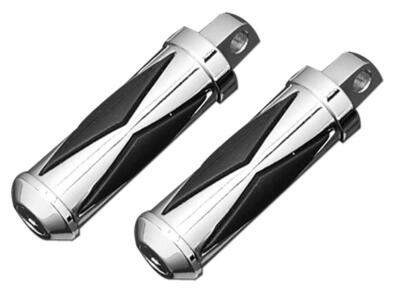Pedaline diamond gomma e cromo per passeggero Cust 