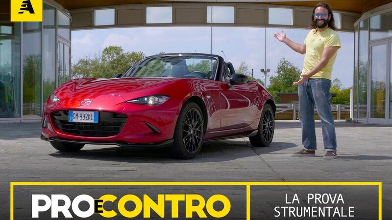 Mazda MX-5: Pro e Contro. Ecco la nostra prova strumentale e tutti i numeri della pagella [VIDEO]