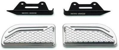 Coppia pedane pilota alluminio Moto Guzzi