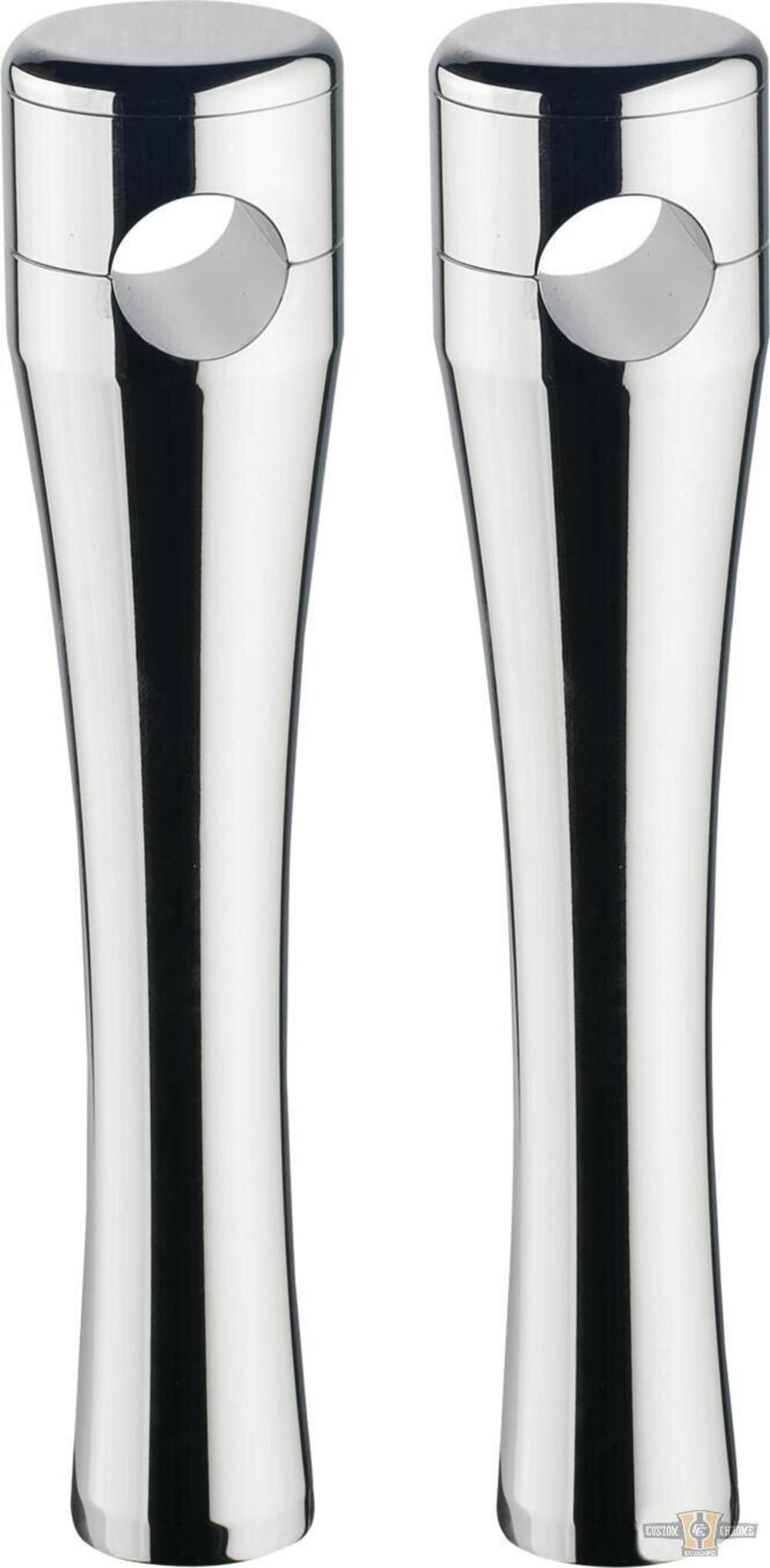 Riser alti 6'' cromati dritti per manubri da 1'' C 