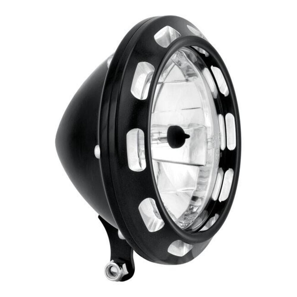Faro anteriore 5 3/4'' Apex omologato nero e croma Performance Machine