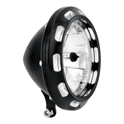 Faro anteriore 5 3/4'' Apex omologato nero e croma Performance Machine