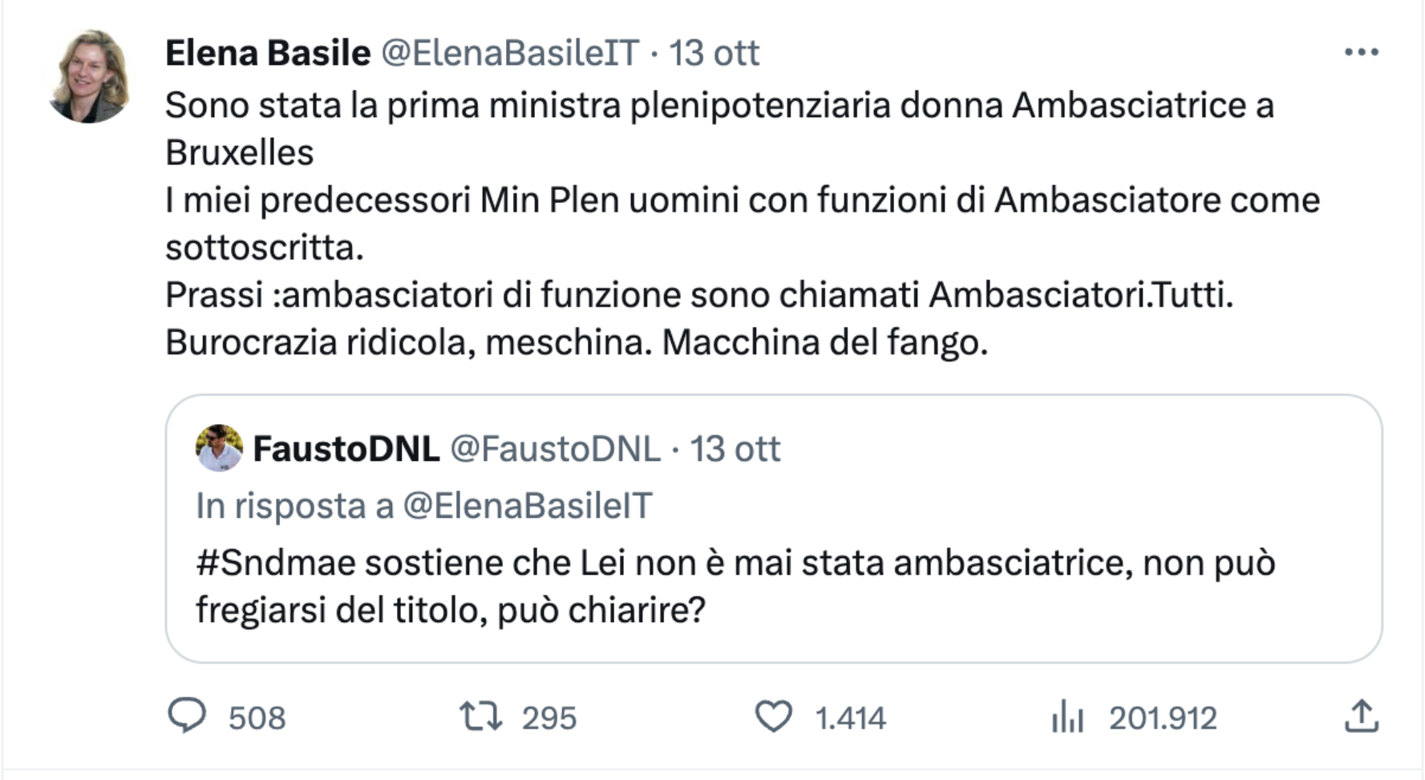 La risposta di Elena Basile