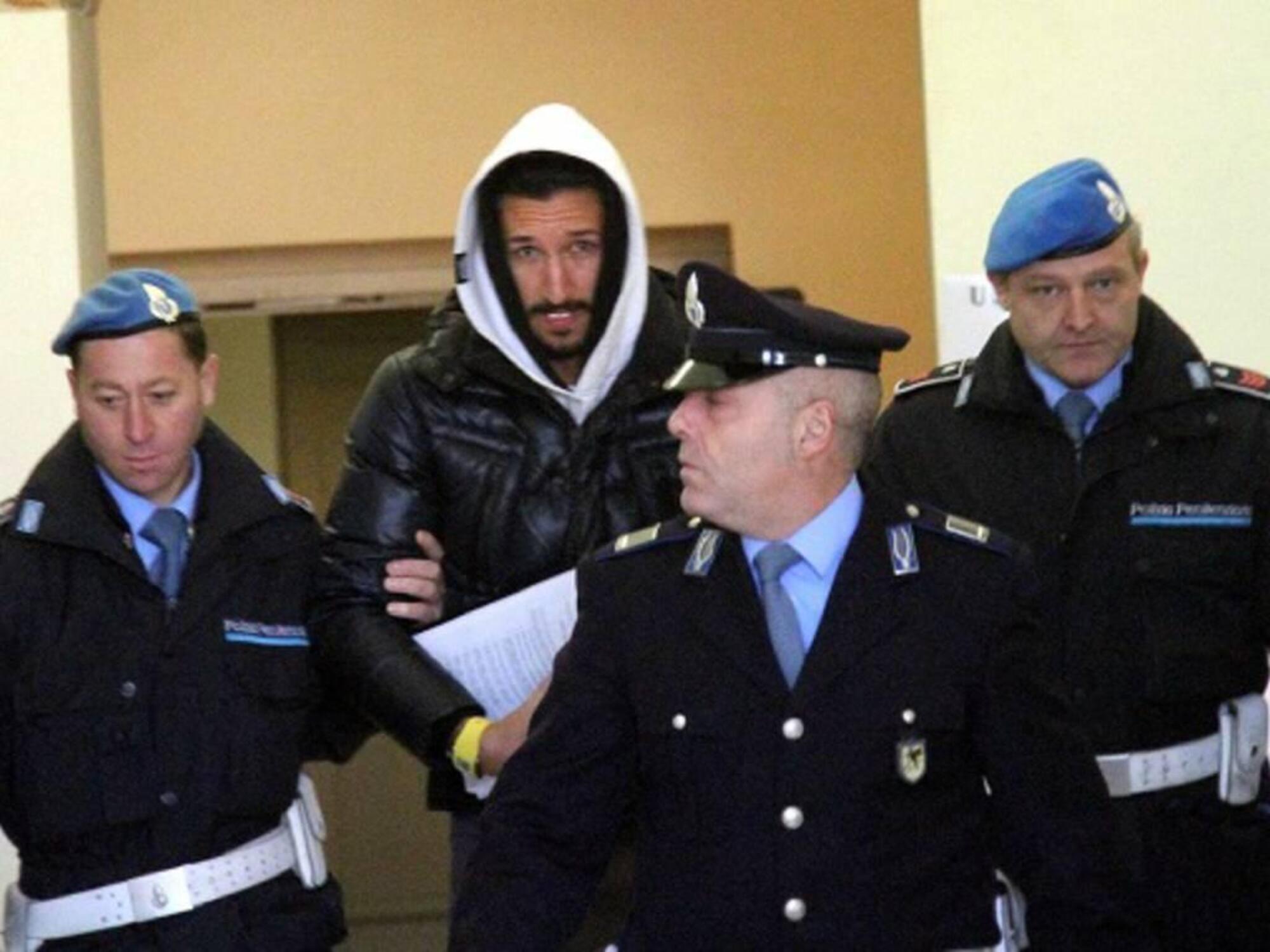 Carlo Gervasoni, allora difensore del Piacenza calcio, arrestato nell&#039;ambito del Calcioscommesse